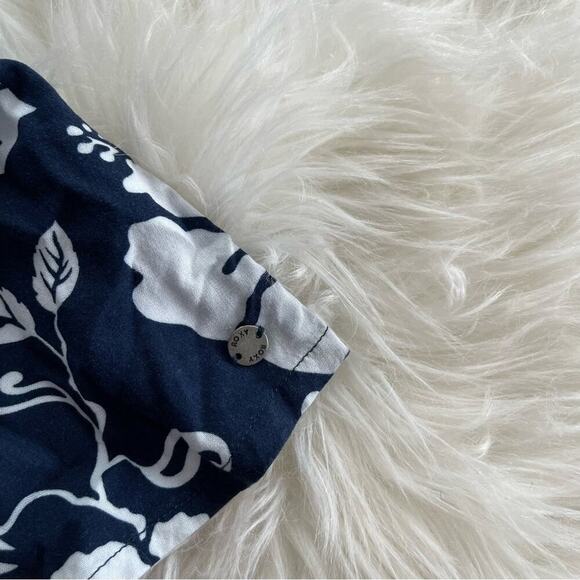 New Roxy Ocean Echo Navy Tropical Floral Button Down Maxi Dress - Picture 4 of 7